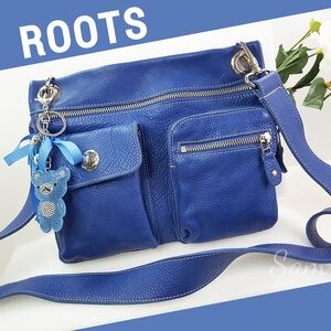 Vintage Roots Blue Leather Villager Crossbody/Shoulder Bag/Messeng